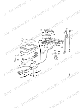 Взрыв-схема стиральной машины Quelle 135SC,6704 - Схема узла Water equipment